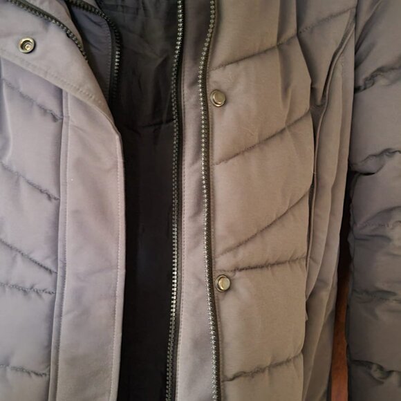 Point Zero Long Winter Parka Jacket ~ Charcoal ~ Size M - Picture 5 of 6